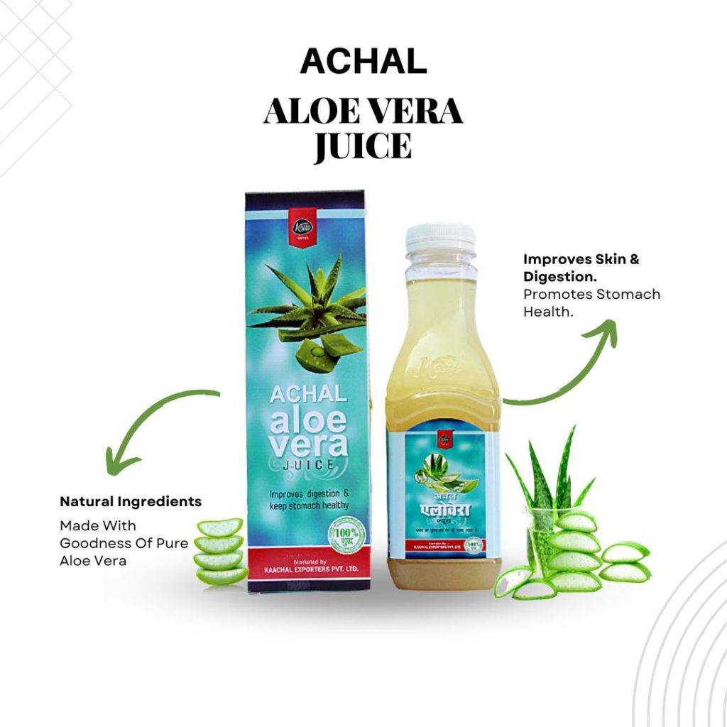 Aloe Vera Juice Lily Desert Organic Achal 500 ml 1 Pack