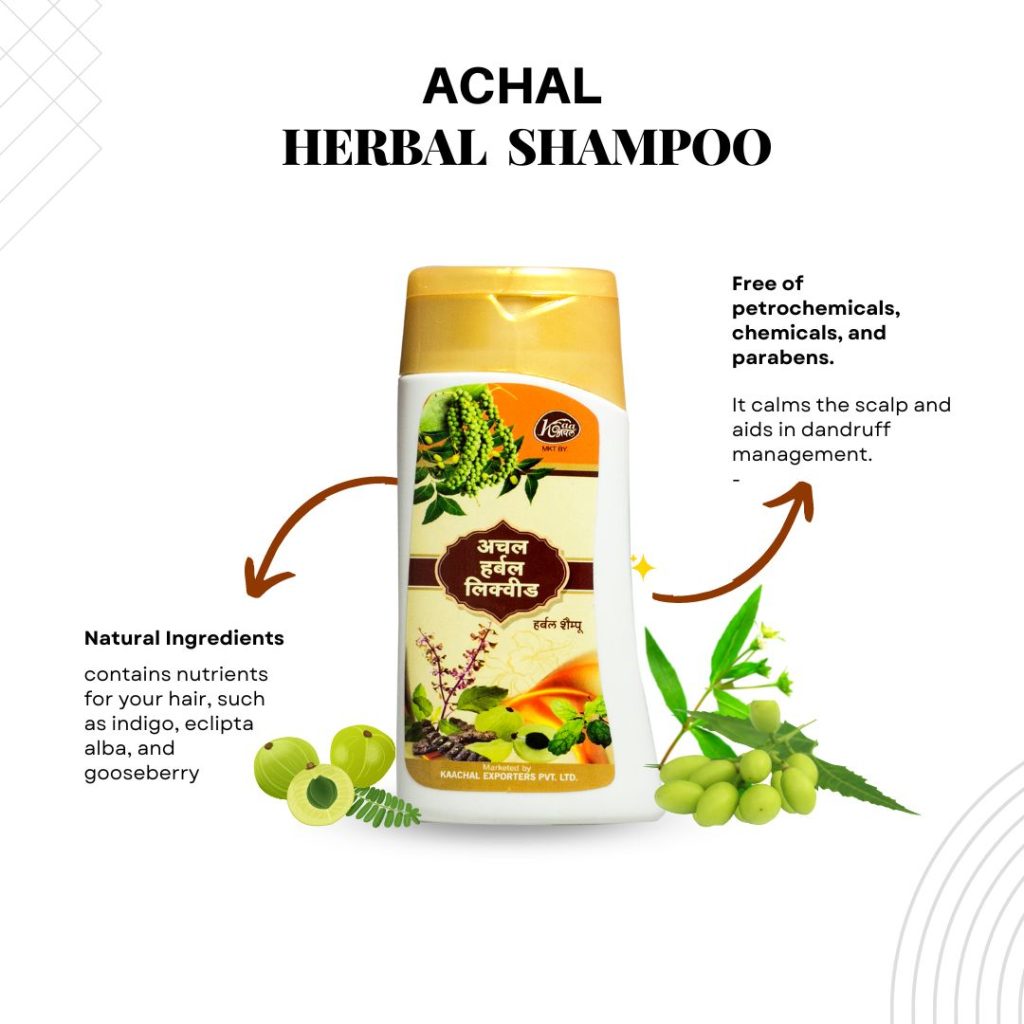 Achal Essence Herbal Natural Shampoo Hair Growth & Healthy Scalp Care 200ML 1 PC