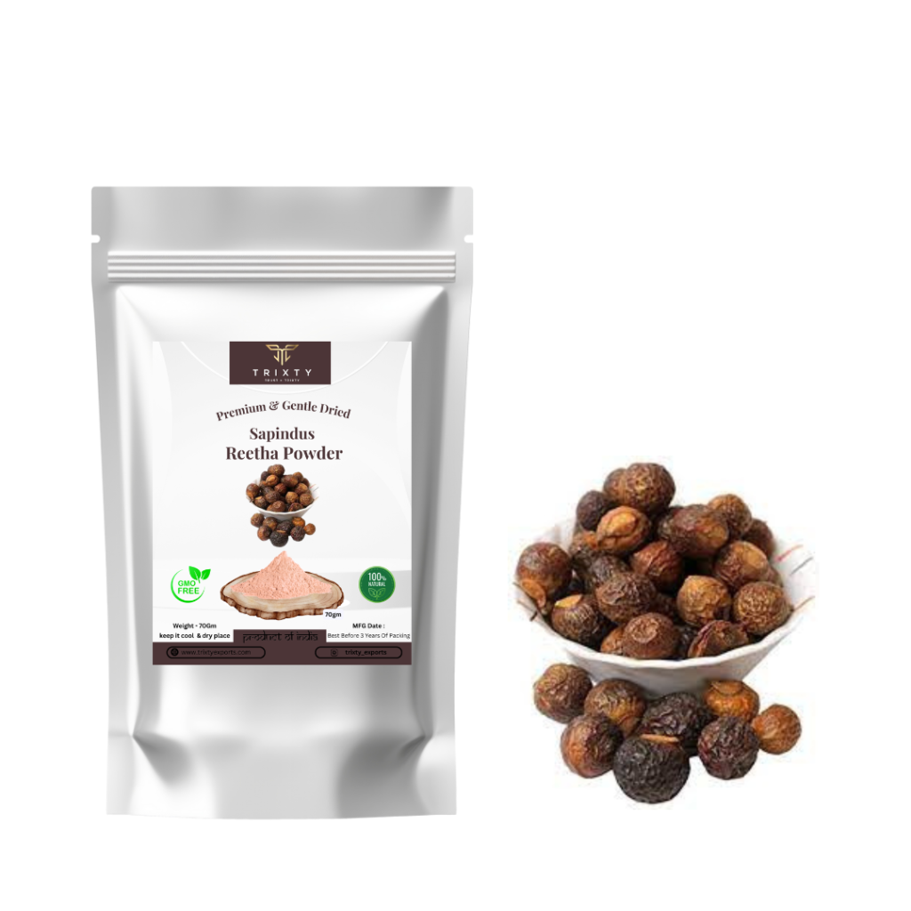 Sapindus Soap nut Reetha powder Pure Organic Indian Free Shipping 70gm