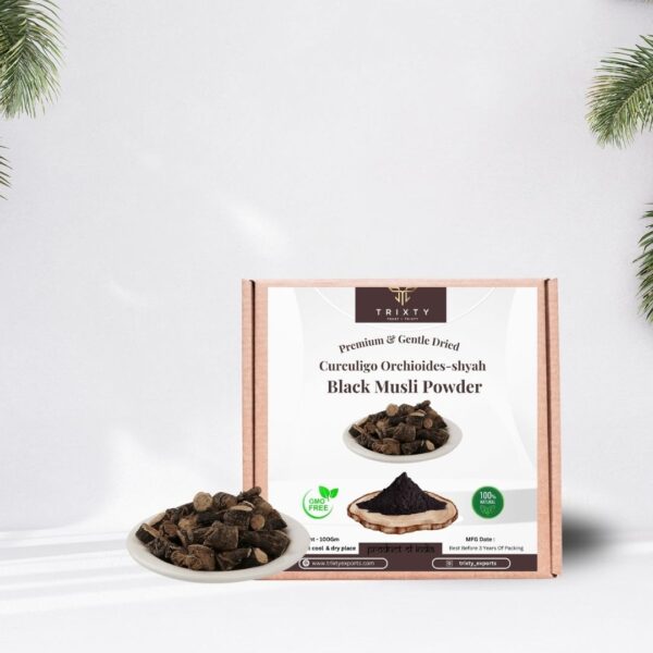 Orchioides shyah Musale Black Powder Kali Musli Organic Indian Free Ship 100gm