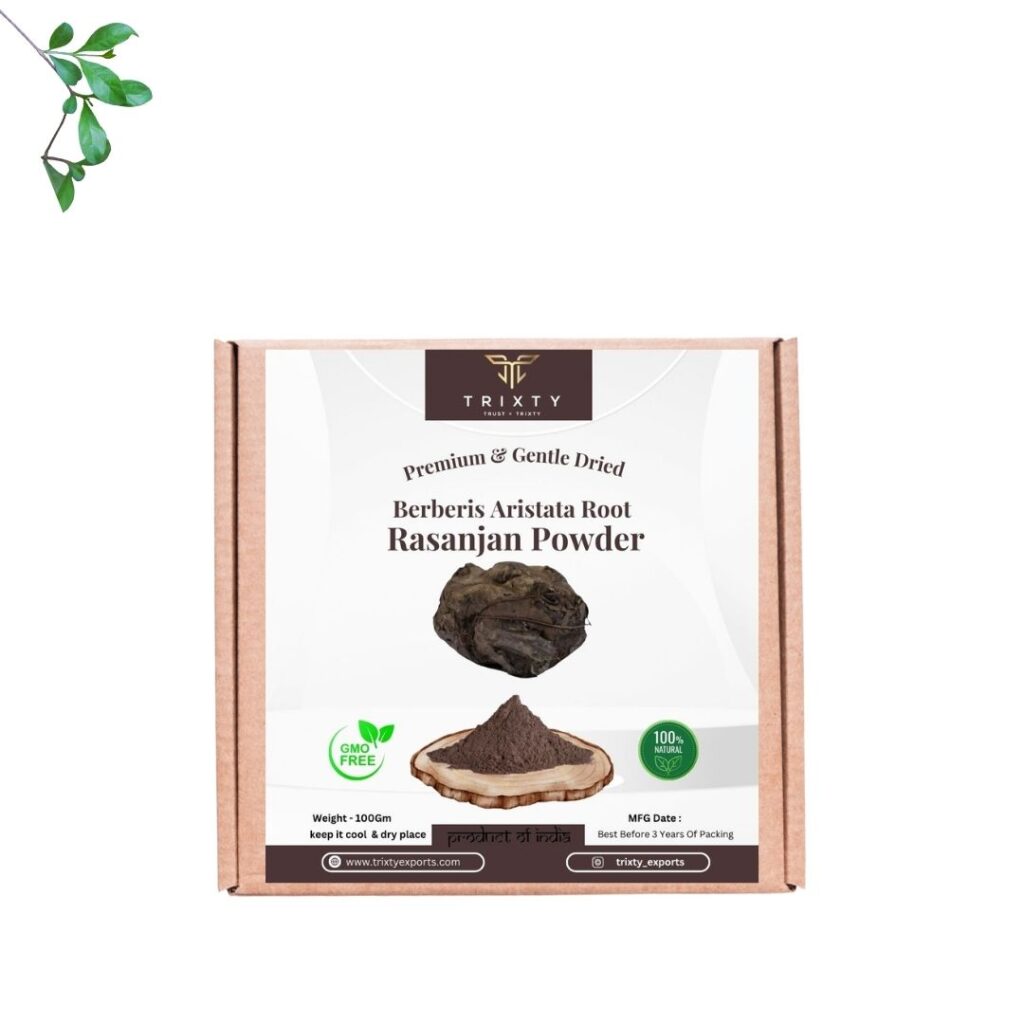 Berberis Aristata Root Gum Rasanjan Powder Raswanti Indian Free Shipping 100gm